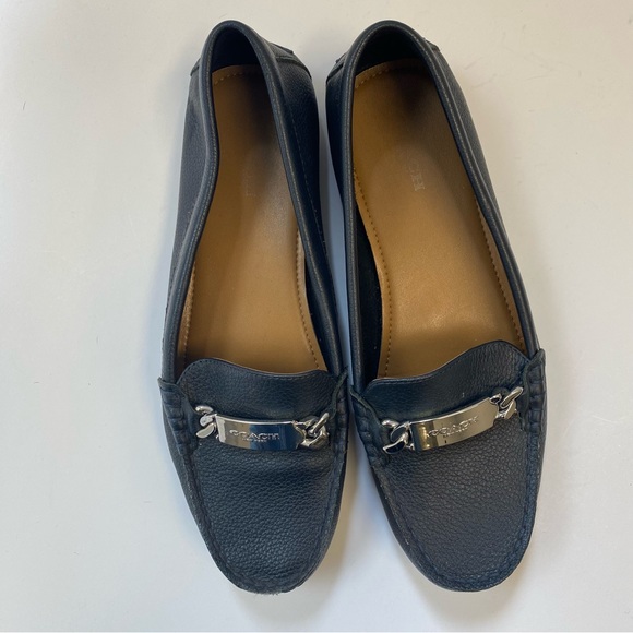 Coach Jewel Pebbled Leather Loafer Size 7.5B - Picture 2 of 7